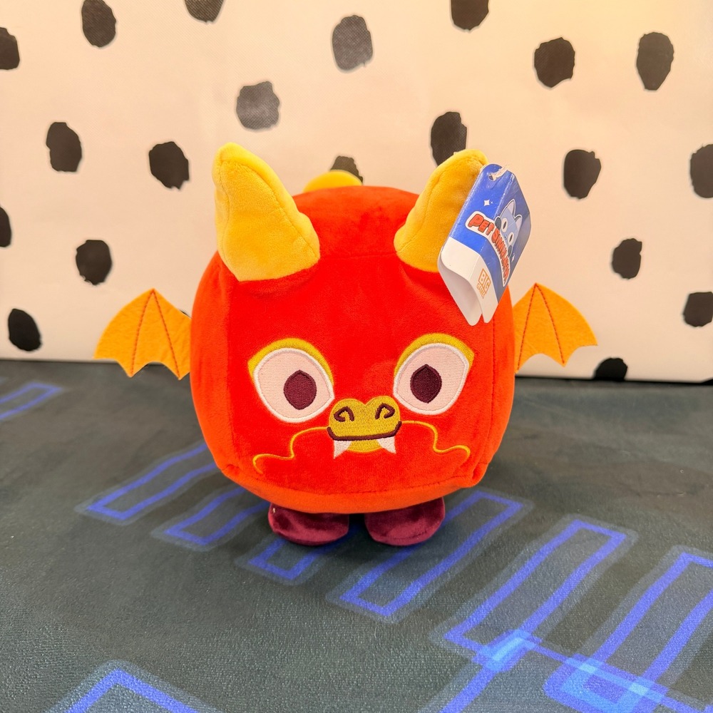Pet Simulator 99 Red Dragon Plush Official Big Games Toy New With Tags NWT